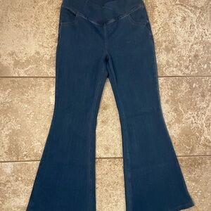 HALARA Dark Blue Flare Jeans